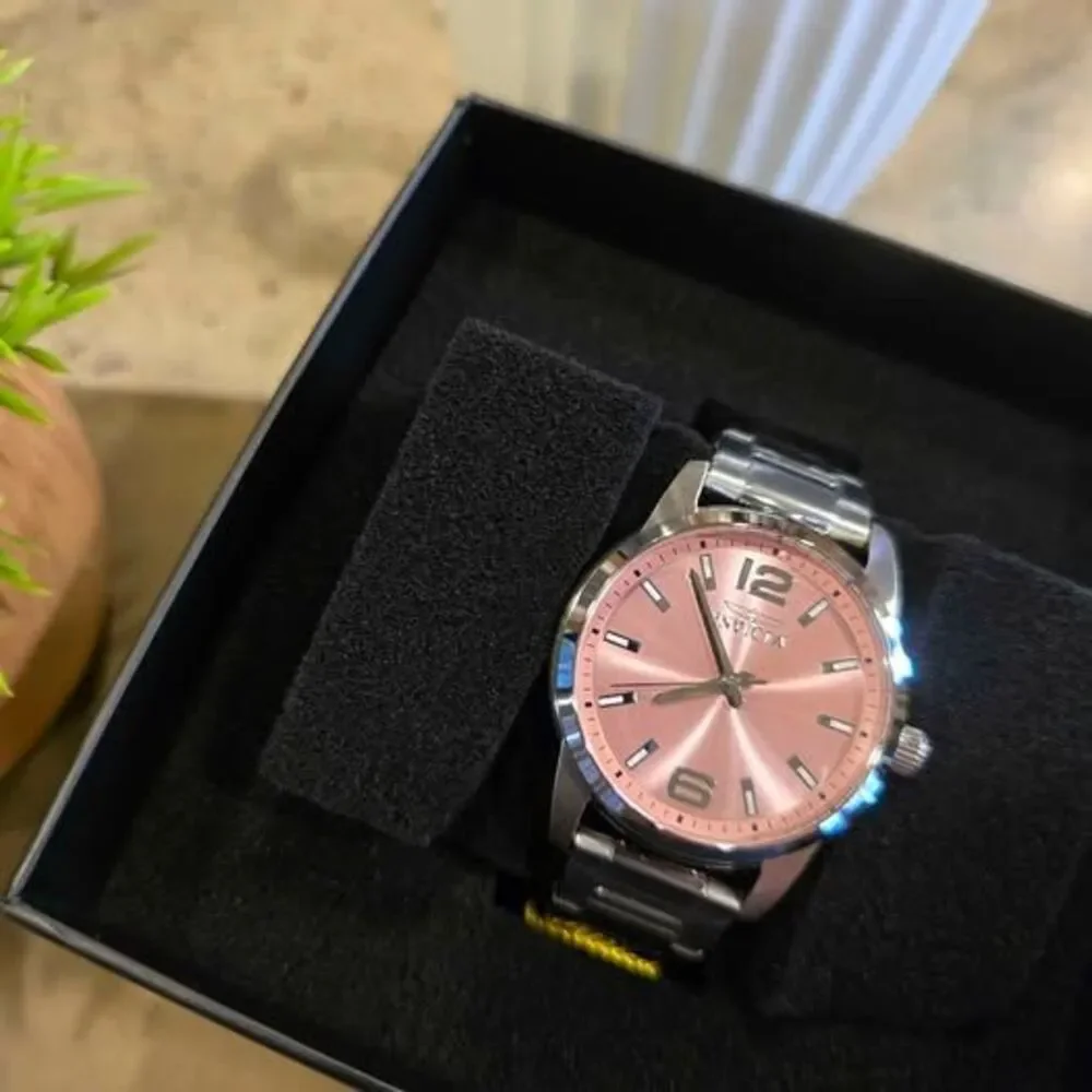 Invicta Women's Pink Dial Stainless Steel Watch